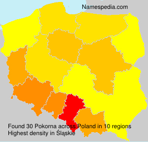 Surname Pokorna in Poland
