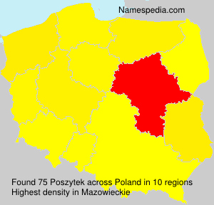 Surname Poszytek in Poland