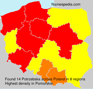 Surname Potrzebska in Poland