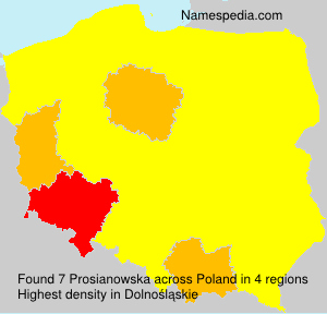 Surname Prosianowska in Poland Surname Prosianowska in Poland