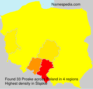 Surname Proske in Poland
