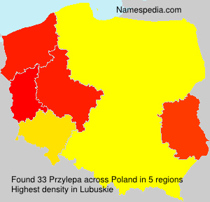Surname Przylepa in Poland