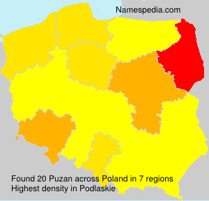 Surname Puzan in Poland