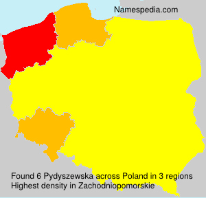 Surname Pydyszewska in Poland Surname Pydyszewska in Poland