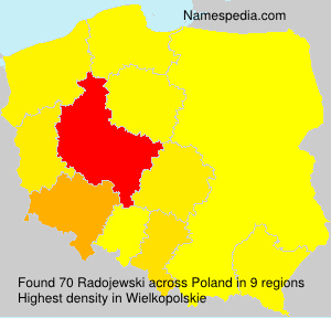 Surname Radojewski in Poland