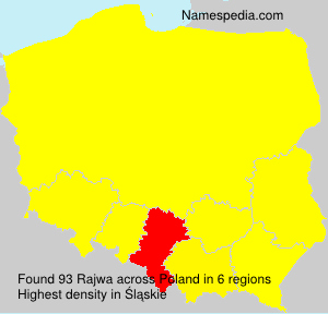 Surname Rajwa in Poland