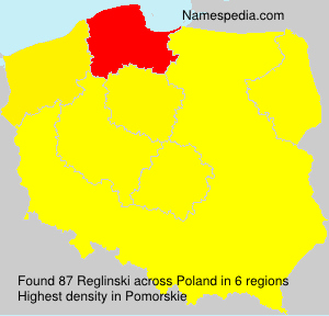 Surname Reglinski in Poland