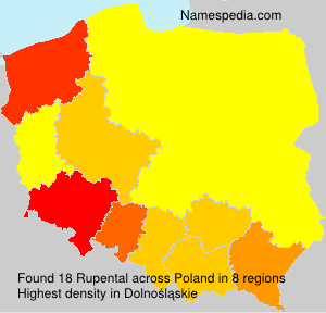Surname Rupental in Poland