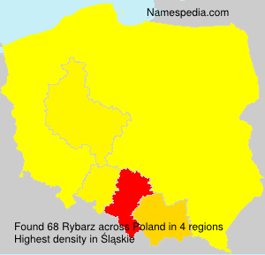 Surname Rybarz in Poland