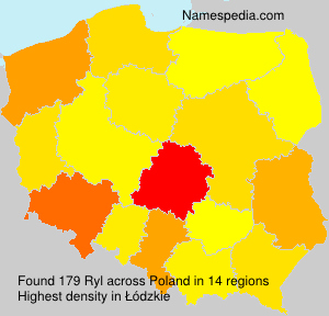 Surname Ryl in Poland
