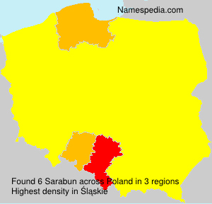 Surname Sarabun in Poland