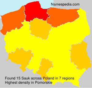 Surname Sauk in Poland