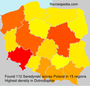 Surname Seredynski in Poland