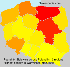Surname Sielewicz in Poland