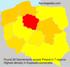 Surname Siemieniecki in Poland