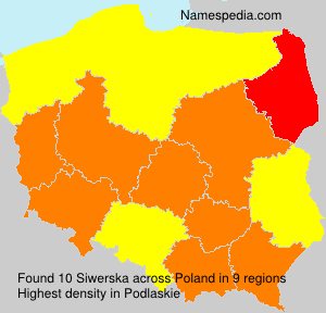 Surname Siwerska in Poland
