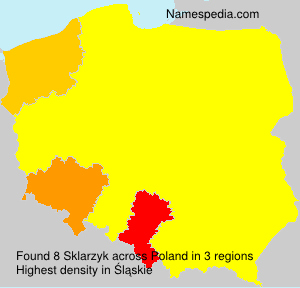 Surname Sklarzyk in Poland Surname Sklarzyk in Poland