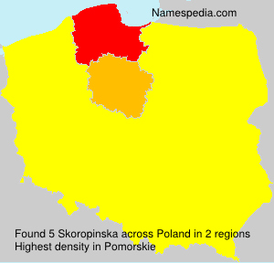 Surname Skoropinska in Poland