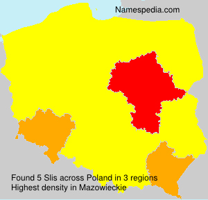 Surname Slis in Poland