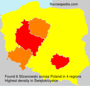 Surname Slizanowski in Poland Surname Slizanowski in Poland