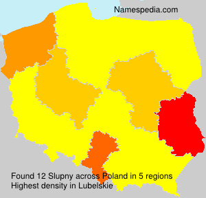 Surname Slupny in Poland Surname Slupny in Poland
