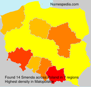 Surname Smenda in Poland