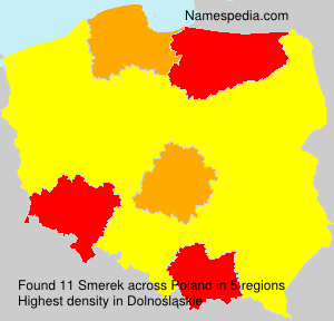 Surname Smerek in Poland