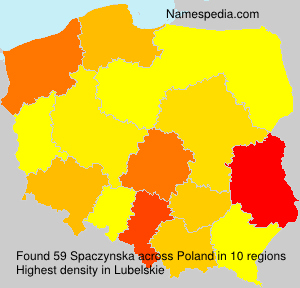 Surname Spaczynska in Poland