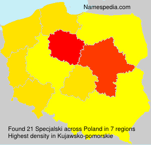 Surname Specjalski in Poland