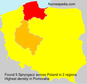 Surname Spryngacz in Poland Surname Spryngacz in Poland