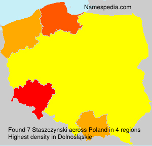 Surname Staszczynski in Poland