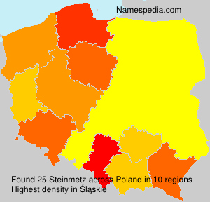 Surname Steinmetz in Poland