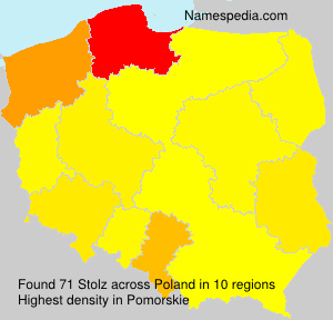 Surname Stolz in Poland