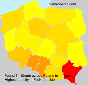 Surname Straub in Poland