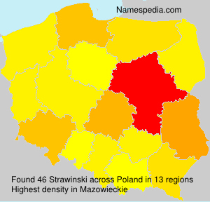Surname Strawinski in Poland