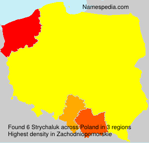 Surname Strychaluk in Poland