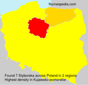 Surname Styborska in Poland