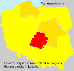 Surname Stysko in Poland