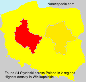 Surname Styzinski in Poland