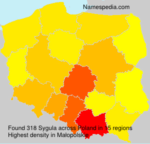 Surname Sygula in Poland