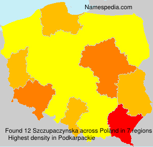 Surname Szczupaczynska in Poland