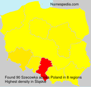 Surname Szecowka in Poland