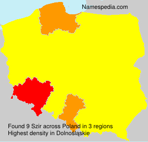 Surname Szir in Poland