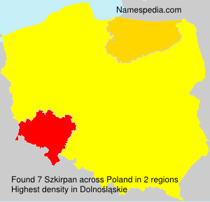 Surname Szkirpan in Poland