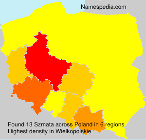 Surname Szmata in Poland