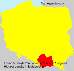 Surname Sznyterman in Poland Surname Sznyterman in Poland