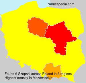 Surname Szopski in Poland Surname Szopski in Poland