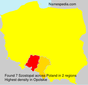 Surname Szostopal in Poland