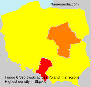 Surname Szotowski in Poland