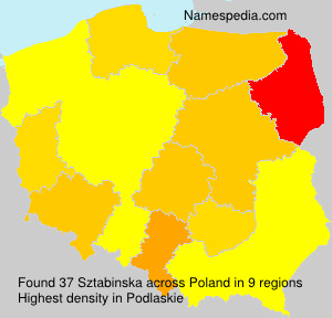 Surname Sztabinska in Poland